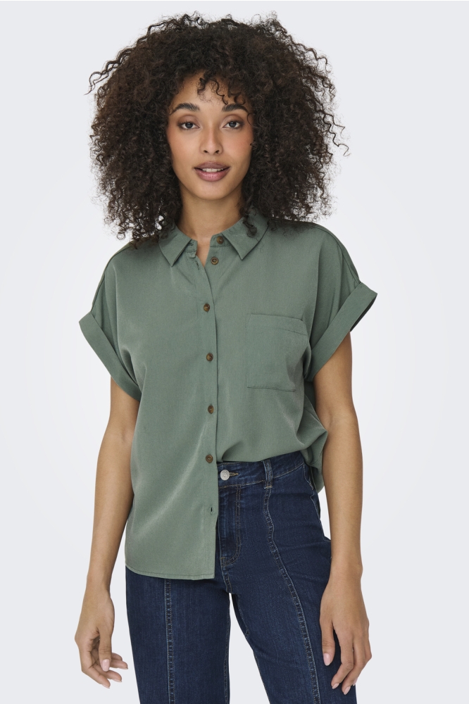 ONLHANNOVER LIFE S/S SHIRT WVN NOOS 15351855 LAUREL WREATH